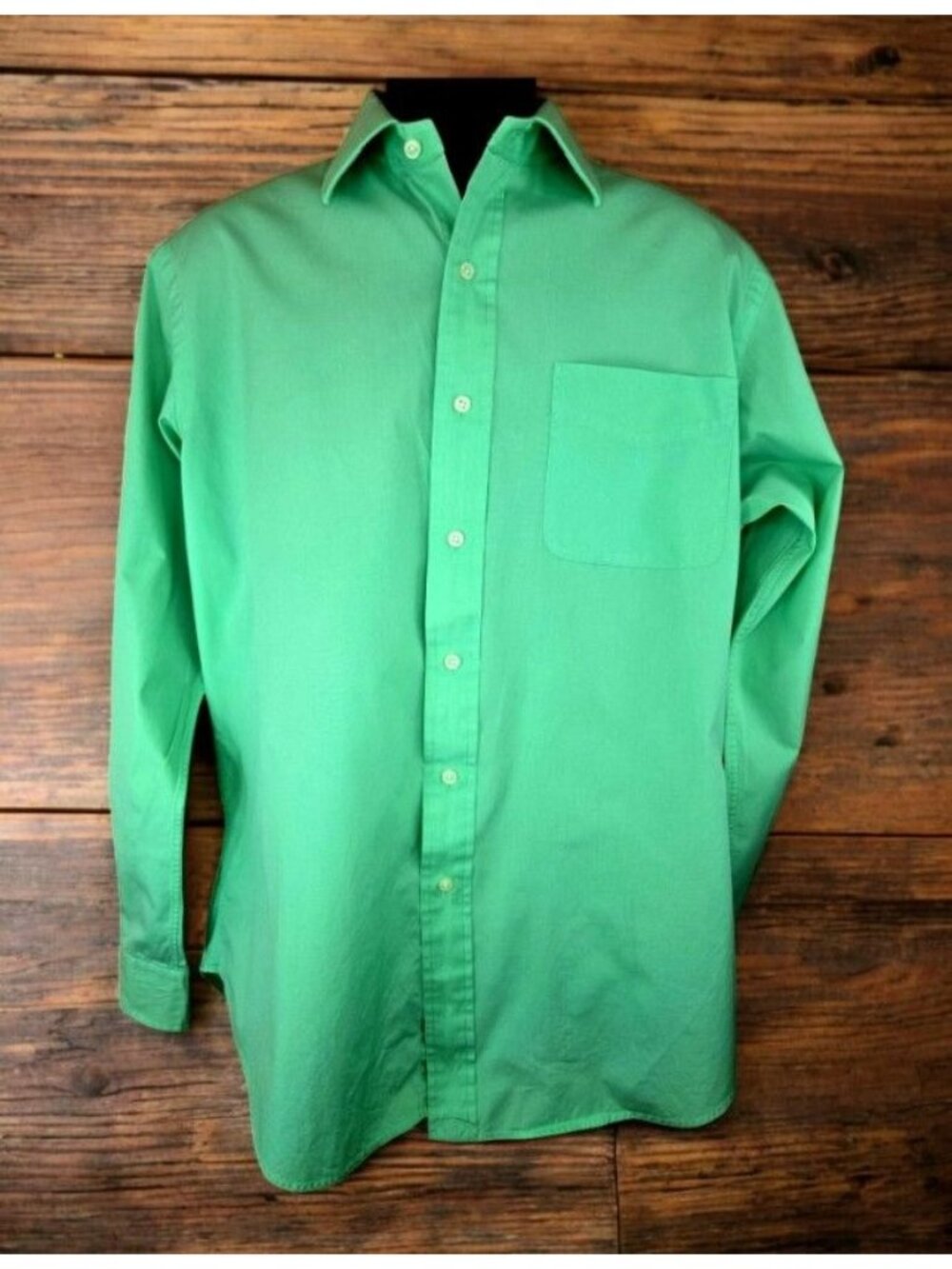 Polo Ralph Lauren Classic Green Dress Shirt 15.5-32/33 Large